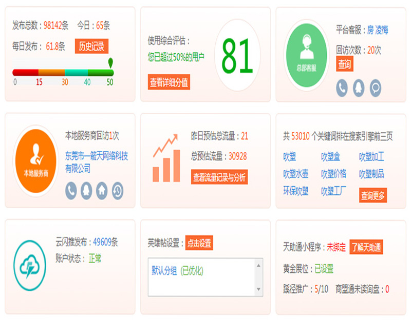 悅而實(shí)業(yè)信息外推+多頁(yè)面排名